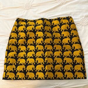 NWOT JCrew black/gold miniskirt